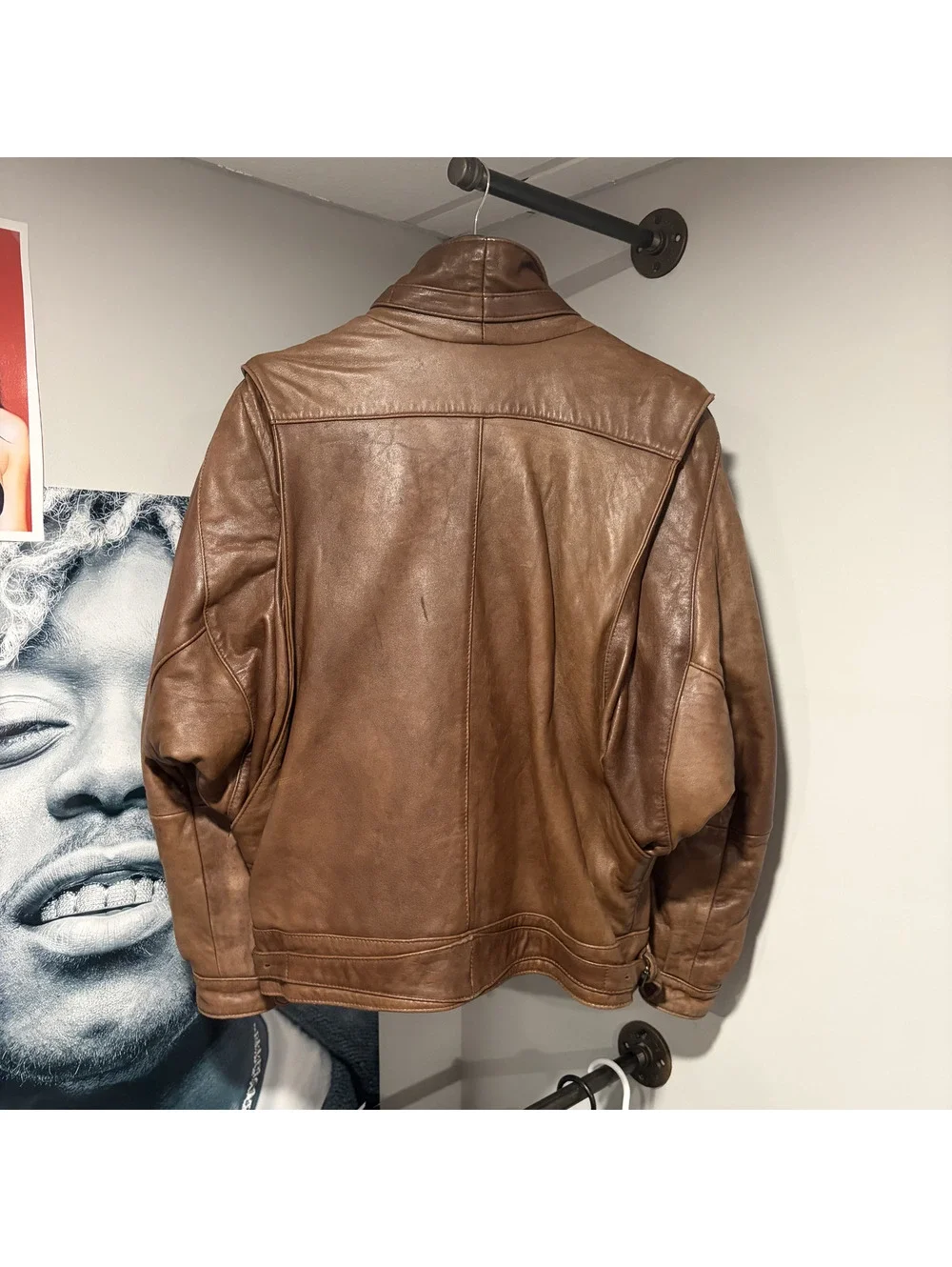 Vintage J. Porte S.A. Brown Leather Jacket Made in Spain